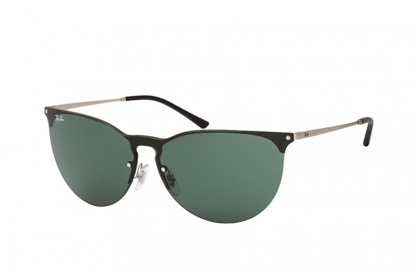   Ray-Ban Blaze Cats RB3652-9116-71 Silver | Natural Green
