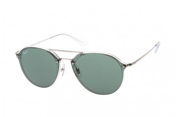   Ray-Ban Blaze Double Bridge RB4292N-6325-71 Silver | Grey / Green 
