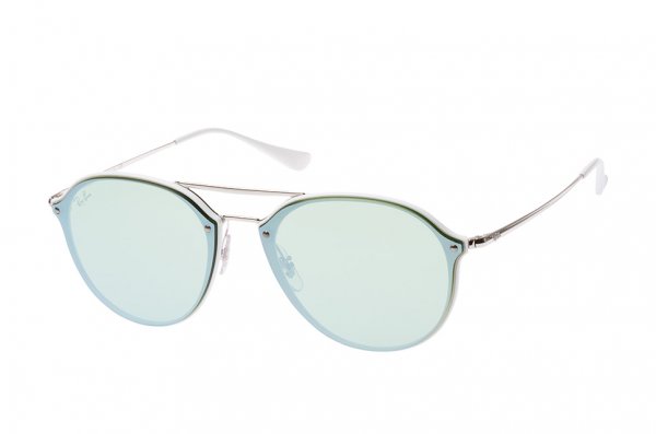   Ray-Ban Blaze Double Bridge RB4292N-671-30 Silver | Silver Mirror