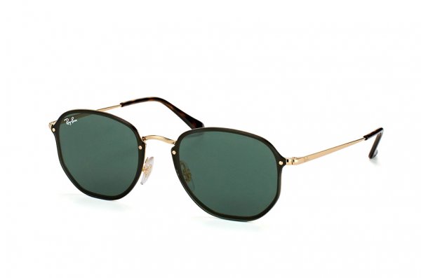   Ray-Ban Blaze Hexagonal RB3579N-001-71 Arista / Black | Green / Grey