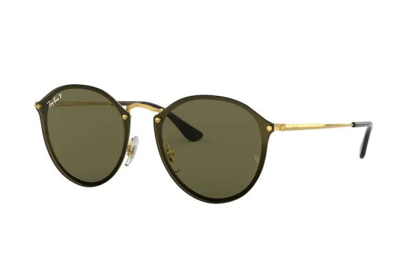   Ray-Ban Blaze Round RB3574N-001-9A Arista | Green Polarized 