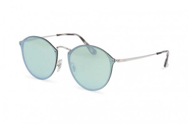   Ray-Ban Blaze Round RB3574N-003-30 Silver | Silver Mirror