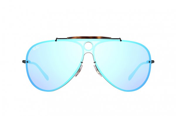   Ray-Ban Blaze Shooter RB3581N-153-7V Black | Dark Blue Mirror 