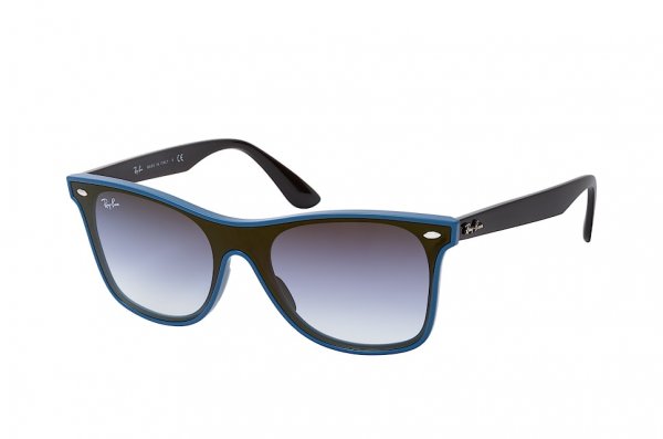   Ray-Ban Blaze Wayfarer RB4440N-6417-0S Blue / Black | Grey Gradient Mirror