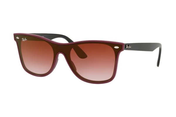   Ray-Ban Blaze Wayfarer RB4440N-6418-0T Vinous / Black | Vinous Gradient Mirror