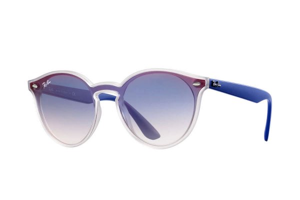   Ray-Ban Blaze Youngster RB4380N-6356-X0 Blue / White | Blue Gradient Mirror