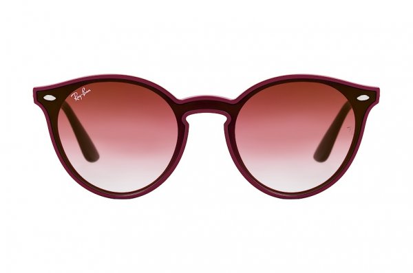   Ray-Ban Blaze Youngster RB4380N-6418-0T Black / Vinous | Gradient Red Mirror