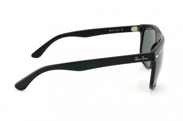   Ray-Ban Boyfriend RB4147-601S Matt Black | Natural Green (G-15XLT)