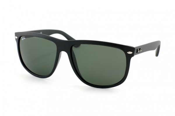   Ray-Ban Boyfriend RB4147-601S Matt Black | Natural Green (G-15XLT)