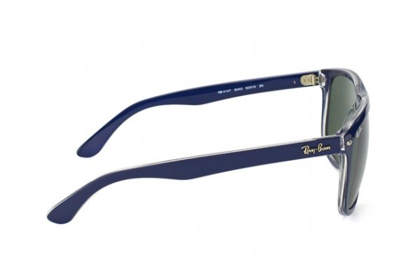   Ray-Ban Boyfriend RB4147-6040 Blue On Crystal | Natural Green ( G-15 XLT)