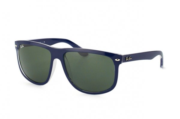   Ray-Ban Boyfriend RB4147-6040 Blue On Crystal | Natural Green ( G-15 XLT)