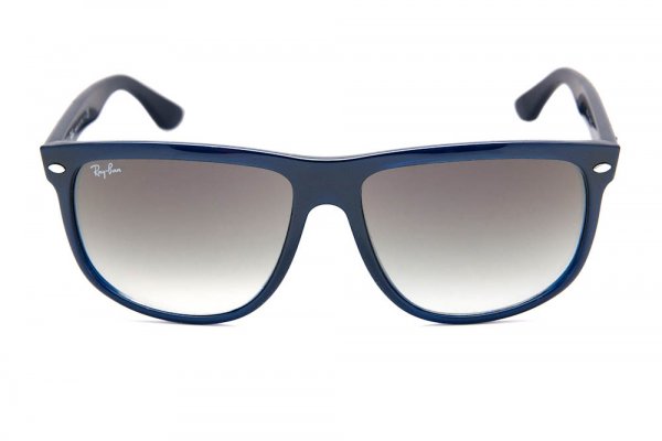   Ray-Ban Boyfriend RB4147-629-32 Shiny Blue | Gradient Grey