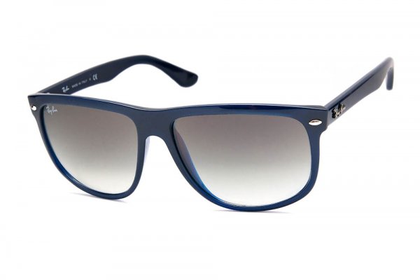   Ray-Ban Boyfriend RB4147-629-32 Shiny Blue | Gradient Grey