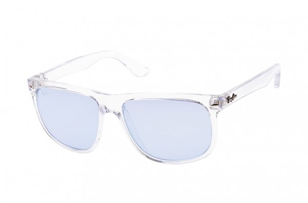  Ray-Ban Boyfriend RB4147-6325-1U White | Light Violet Mirror