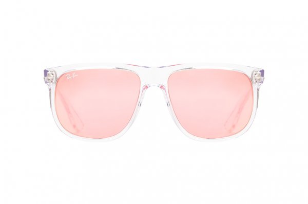   Ray-Ban Boyfriend RB4147-6325-E4 White | Pink Mirror