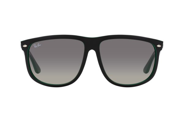   Ray-Ban Boyfriend RB4147-6568-11 Black / Green | Gradient Light Grey