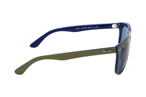   Ray-Ban Boyfriend RB4147-6570-80 Matt Green | Dark Blue