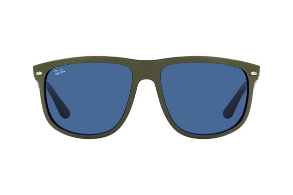   Ray-Ban Boyfriend RB4147-6570-80 Matt Green | Dark Blue