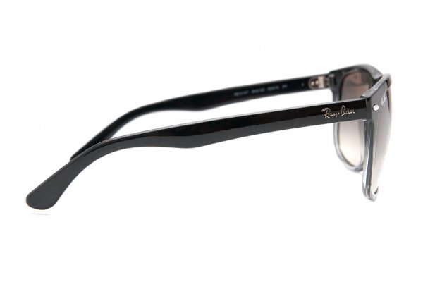   Ray-Ban Boyfriend RB4147-842-32 Black Faded Grey | Gradient Grey