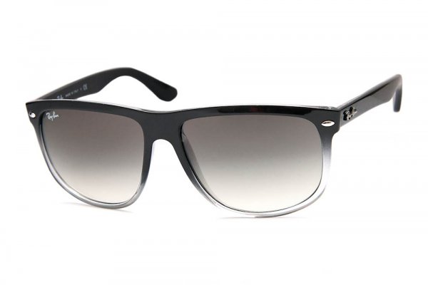   Ray-Ban Boyfriend RB4147-842-32 Black Faded Grey | Gradient Grey
