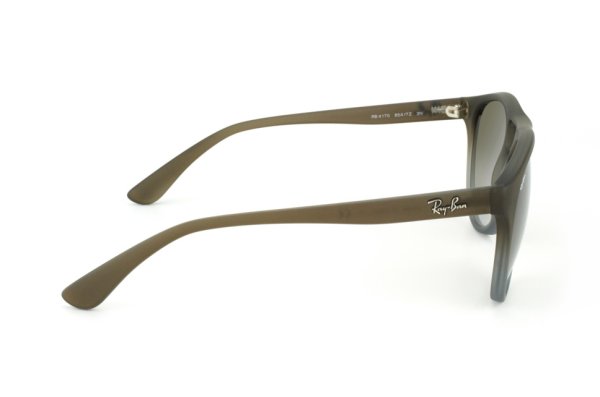   Ray-Ban Brad RB4170-854-7Z Brown Rubber Faded/ Transparent Grey Rubber | Green Grey