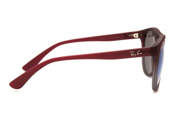   Ray-Ban Brad RB4170-856-55 Rubber Faded Red/Transparent Grey Rubber/Blue Mirror