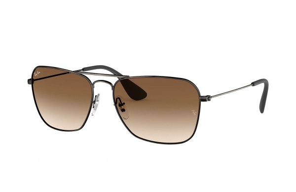   Ray-Ban Caravan RB3610-9139-13 Dark Gunmetal | Faded Brown