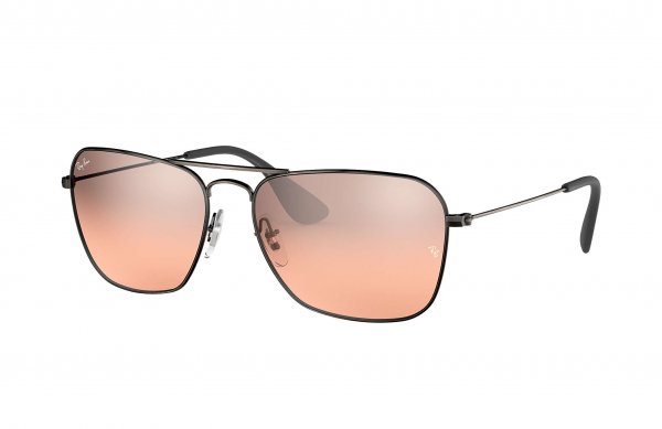   Ray-Ban Caravan RB3610-9139-6U Dark Gunmetal | Gradient Purple Mirror