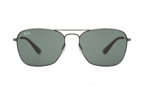   Ray-Ban Caravan RB3610-9139-71 Dark Gunmetal | Green / Grey