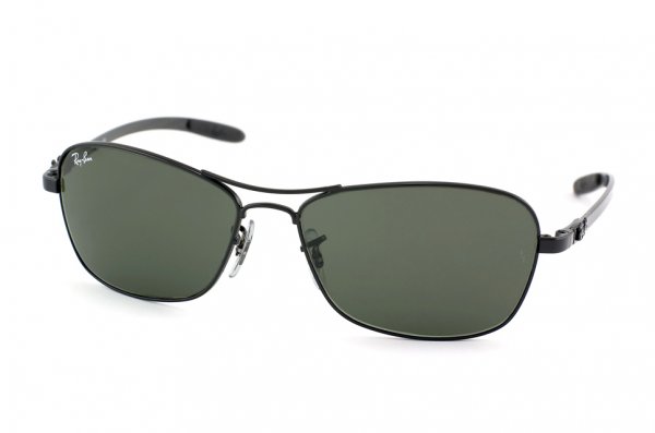   Ray-Ban Carbon Fibre RB8302-002 Black/Natural Green (G-15XLT)