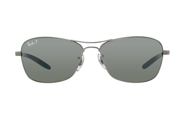   Ray-Ban Carbon Fibre RB8302-004-N8 Gunmetal | Neophan Polar Grey Silver Mirror P3 Plus