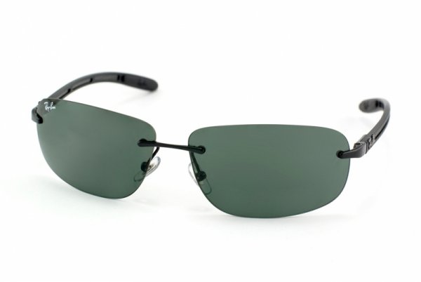   Ray-Ban Carbon Fibre RB8303-002-71 Black | Grey/Green