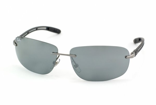   Ray-Ban Carbon Fibre RB8303-004-6G Gunmetal | Gray Silver Mirror