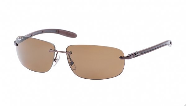   Ray-Ban Carbon Fibre RB8303-014-83 Brown/Poly. Polar Brown Polarized P3