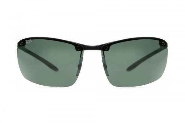   Ray-Ban Carbon Fibre RB8306-082-71 Carbon Black | Grey/Green