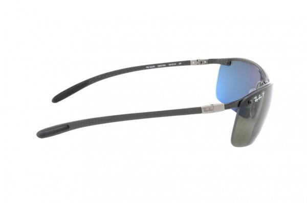   Ray-Ban Carbon Fibre RB8306-082-9A Carbon Dark | Poly. Polar Green Polarized