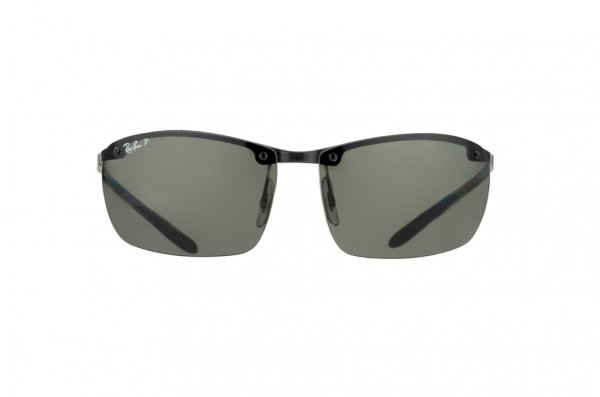   Ray-Ban Carbon Fibre RB8306-082-9A Carbon Dark | Poly. Polar Green Polarized