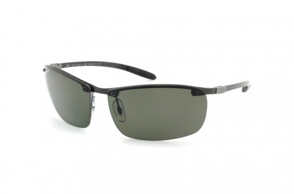   Ray-Ban Carbon Fibre RB8306-082-9A Carbon Dark | Poly. Polar Green Polarized