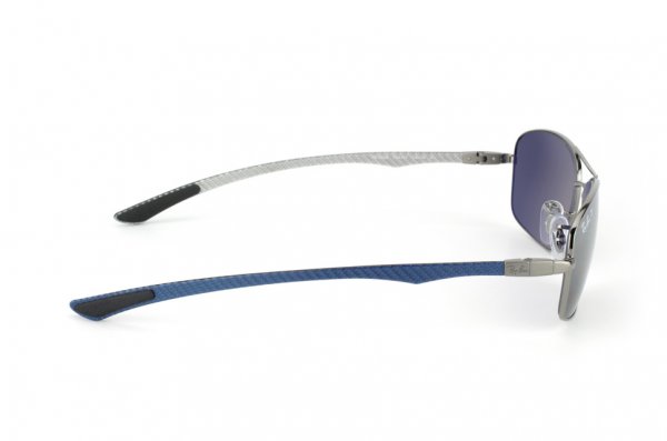   Ray-Ban Carbon Fibre RB8309-004-82 Gunmetal | Poly. Polar Smokey GSM Polarized P3