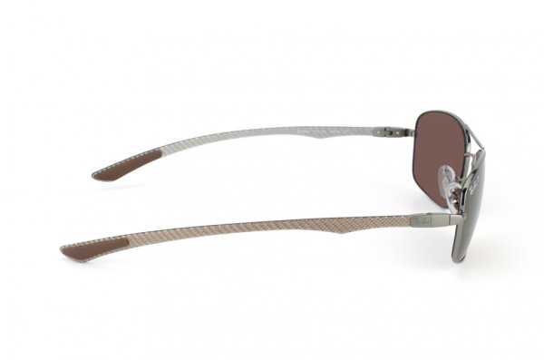  Ray-Ban Carbon Fibre RB8309-004-83 Gunmetal | Poly. Polar Brown Polarized P3