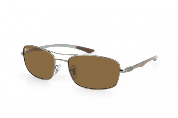   Ray-Ban Carbon Fibre RB8309-004-83 Gunmetal | Poly. Polar Brown Polarized P3