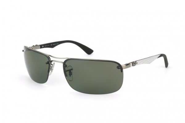   Ray-Ban Carbon Fibre RB8310-004-9A Gunmetal | APX Grey/Green Polarized