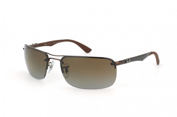   Ray-Ban Carbon Fibre RB8310-014-T5 Brown/Poly. Brown Polarized