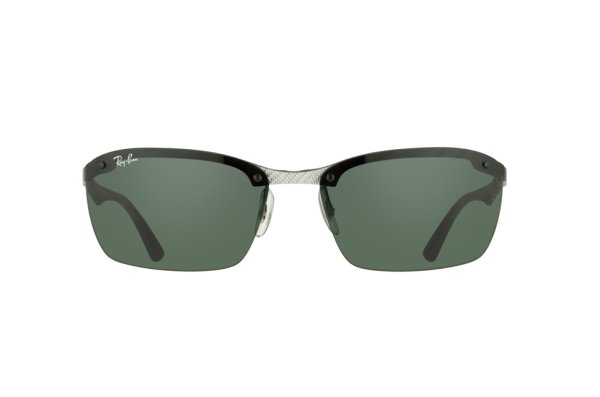  Ray-Ban Carbon Fibre RB8312-125-71 Carbon Grey / APX Grey/Green