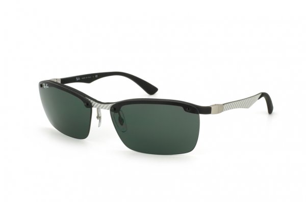   Ray-Ban Carbon Fibre RB8312-125-71 Carbon Grey / APX Grey/Green