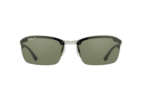   Ray-Ban Carbon Fibre RB8312-125-9A Carbon/Black | APX Grey/Green Polarized
