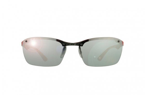   Ray-Ban Carbon Fibre RB8312-126-6G Red/Carbon Dark | APX Silver Mirror
