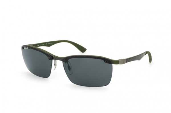   Ray-Ban Carbon Fibre RB8312-127-81 Military Green/Carbon Dark | Blue Polarized
