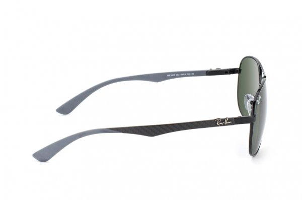   Ray-Ban Carbon Fibre RB8313-002 Carbon Black | Natural Green (G-15XLT)