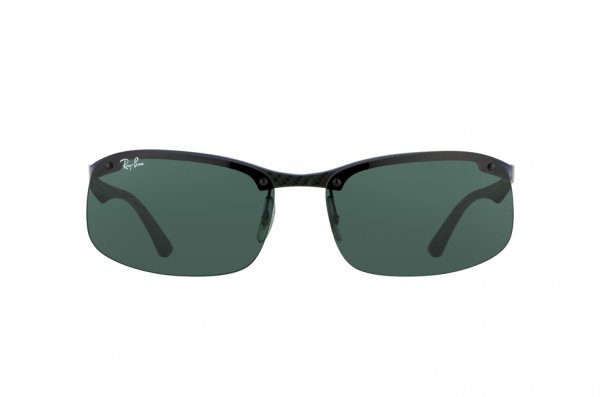   Ray-Ban Carbon Fibre RB8314-124-71 Dark Carbon/Blue Rubber | APX Grey/Green